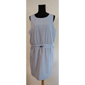 New Telluride Clothing Co sz XL Utility Tank Dress light blue 2372